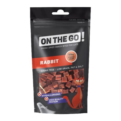 On The Go Λιχουδιές Γάτας με Κουνέλι 25gr