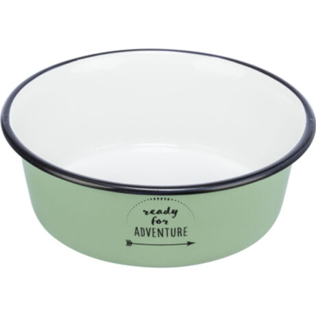 Trixie Πιάτο από Σμάλτο/Ανοξείδωτο Πράσινο 300ml/12cm