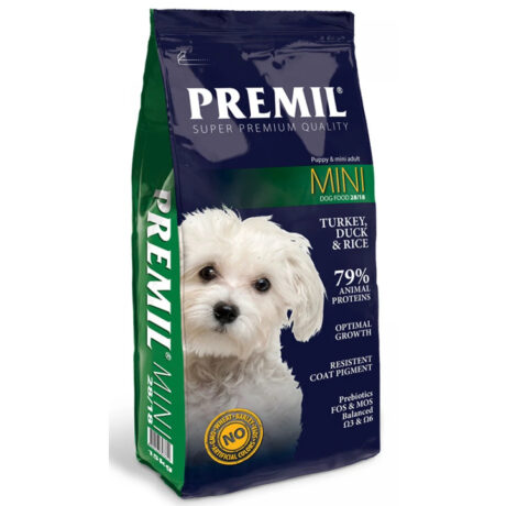 Premil Adult Mini Turkey & Duck Ξηρά Τροφή Σκύλου με Γαλοπούλα & Πάπια 15kg
