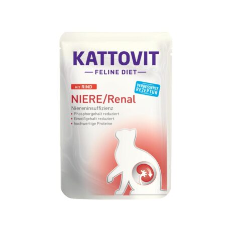 Kattovit Renal Beef Υγρή Τροφή Γάτας με Βοδινό 85gr