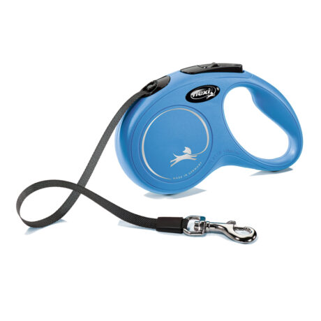 Flexi Classic Αυξομειούμενος Οδηγός Ιμάντας 5m έως 15kg Μπλε Small