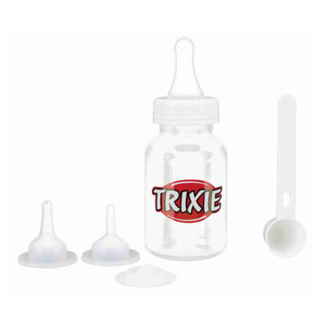 Trixie Σετ Μπιμπερό Διάφανο/Λευκό 120ml