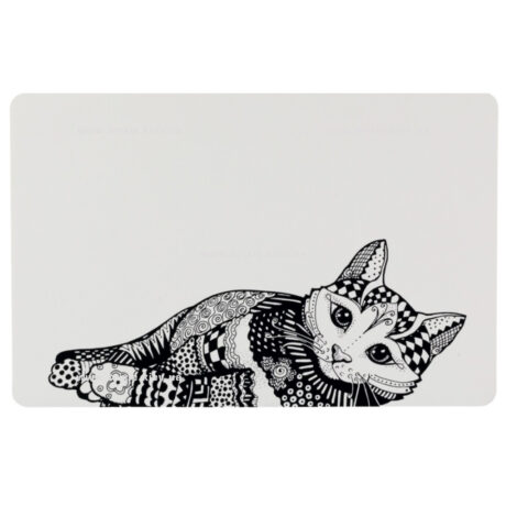 Trixie Zentangle Σουπλά Γάτας Λευκό/Μαύρο 44x28cm