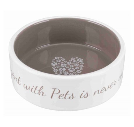 Trixie Pet's Home Πιάτο Κεραμικό Κρεμ/Πετρόλ 1.4lt/20cm