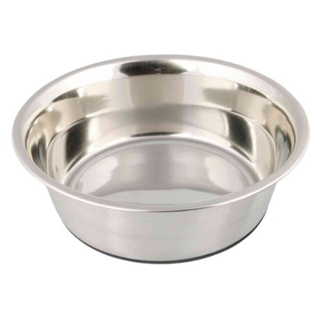 Trixie Πιάτο Μεταλλικό με Λαστιχένια Βάση 1lt/17cm