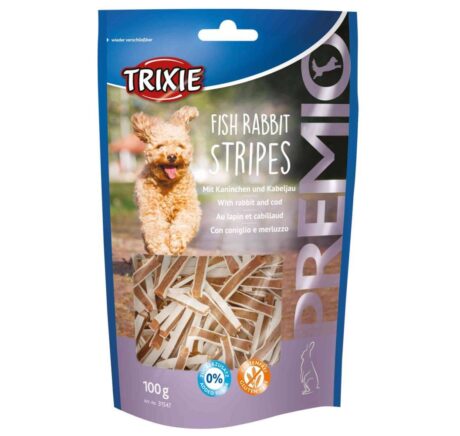 Trixie Premio Fish Rabbit Stripes Λιχουδιές Σκύλου με Ψάρι & Κουνέλι 100gr