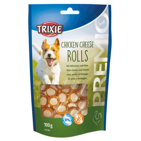 Trixie Premio Chicken Cheese Rolls Λιχουδιές Σκύλου με Κοτόπουλο & Τυρί 100gr