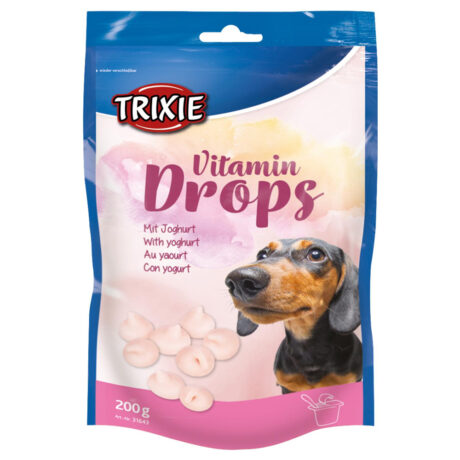 Trixie Vitamin Drops Λιχουδιά Σκύλου με Βιταμίνες & Γιαούρτι 200gr