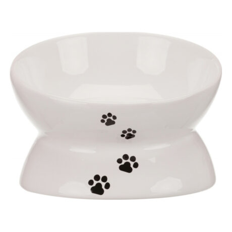 Trixie Κεραμικό Μπολ Γάτας Λευκό Υπερυψωμένο 150ml/13cm
