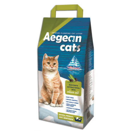 Aegean Cats Άμμος Υγιεινής Γάτας Ελαιόλαδο 10kg