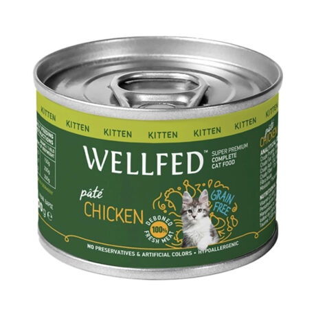 Wellfed Κονσέρβα για Γατάκι με Κοτόπουλο 200gr