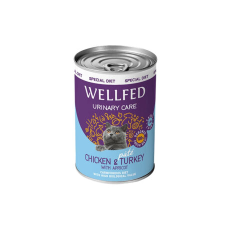 Wellfed Urinary Care Κονσέρβα για Γάτες με Κοτόπουλο & Γαλοπούλα 400gr