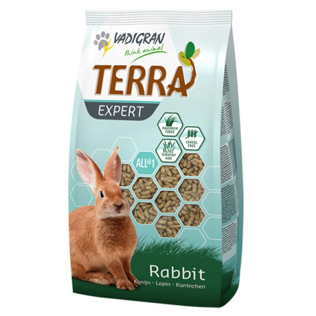 Vadigran Terra Expert Timothy Rabbit Πλήρης Τροφή με Ξηρό Χόρτο για Κουνέλια 2kg