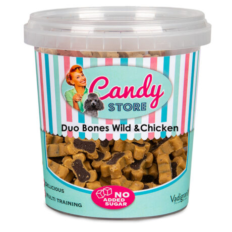 Vadigran Candy Duo Bones Μαλακές Λιχουδιές Ελαφιού & Κοτόπουλου για Σκύλους500gr