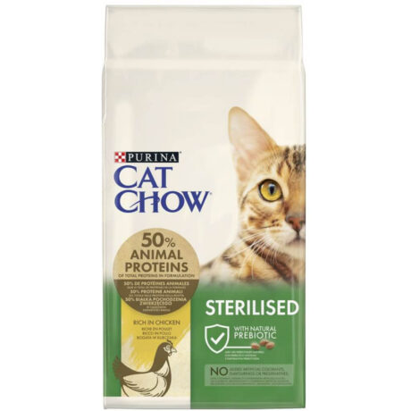 Purina Cat Chow Adult Sterilised Ξηρά Τροφή Γάτας με Κοτόπουλο 1.5kg
