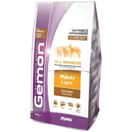 Gemon Adult All Breeds Light Ξηρά Τροφή Σκύλου με Κοτόπουλο 20kg