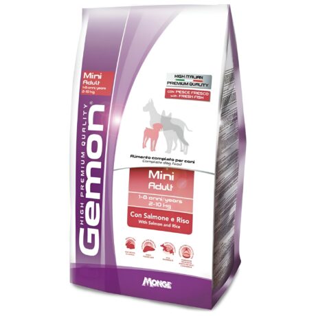Gemon Adult Mini Ξηρά Τροφή για Σκύλους Σολομός & Ρύζι 20kg