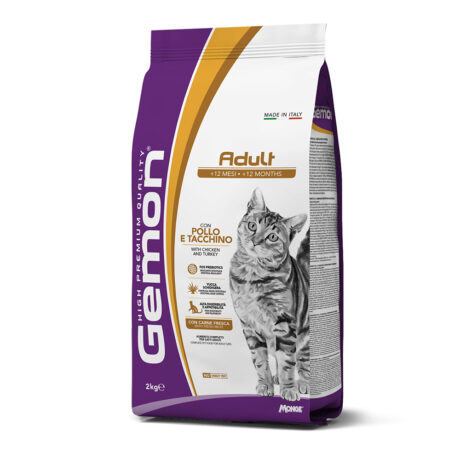 Gemon Adult Complete Ξηρά Τροφή με Κοτόπουλο & Γαλοπούλα 2kg