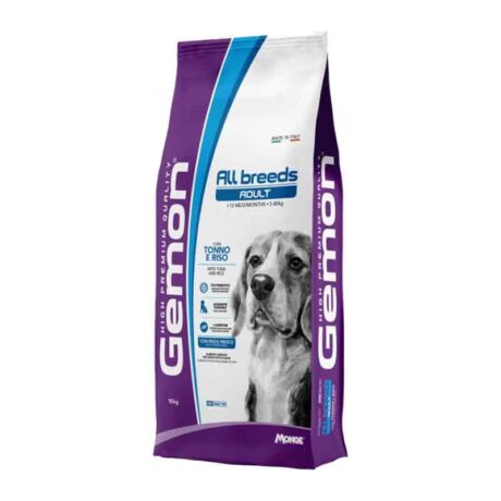 Gemon Adult Medium Ξηρά Τροφή για Σκύλους με Τόνος & Ρύζι 15kg