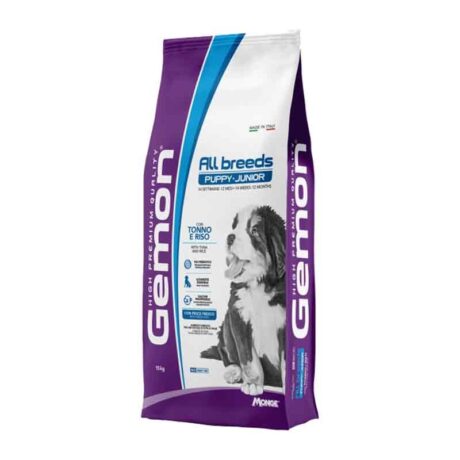Gemon Puppy & Junior All Breed Ξηρά Τροφή για Κουτάβια με Τόνο & Ρύζι 15kg
