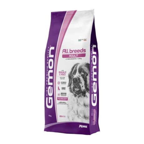 Gemon Adult All Breeds Ξηρά Τροφή Σκύλου με Χοιρινό & Ρύζι 15kg