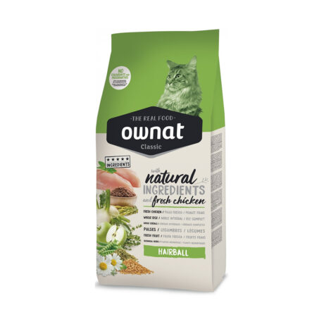 Ownat Classic Hairball Ξηρά Τροφή για Γάτες με Κοτόπουλο 4kg