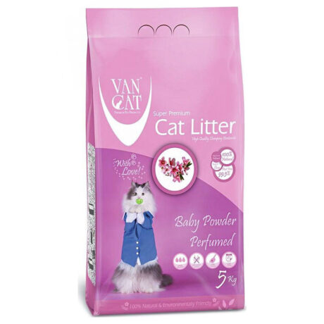 Van Cat Baby Powder Άμμος Υγιεινής Γάτας 5kg
