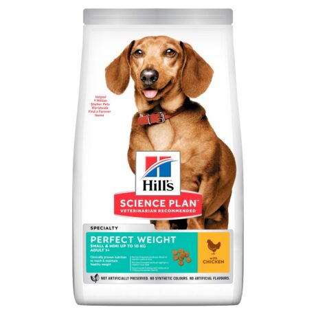 Hill's Science Plan Adult Perfect Weight Small & Mini Ξηρά Τροφή Σκύλου Κοτόπουλο 1.5kg