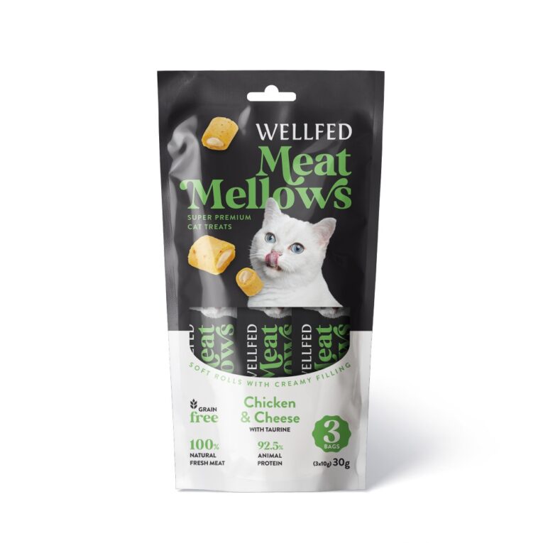 PETHELLAS_ΛΙΧΟΥΔΙΑ ΓΑΤΑΣ WELLFED ΡΟΛΑΚΙΑ ΜΕ ΓΕΜΙΣΗ ΚΟΤΟΠΟΥΛΟ ΚΑΙ ΤΥΡΙ 30GR