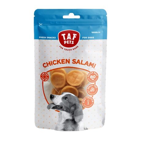 Taf Pets Λιχουδιά Σκύλου Κοτόπουλο/Σαλάμι 75gr