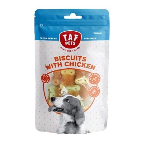 Taf Pets Λιχουδιά Σκύλου Μπισκότα Κοτόπουλου 75gr