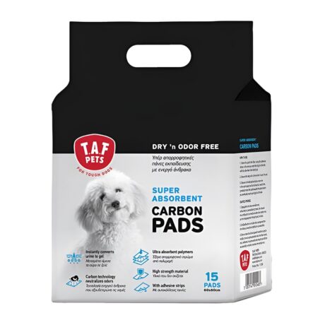 Taf Pets Εκπαιδευτικές Πάνες με Ενεργό Άνθρακα 60x60cm 15τμχ
