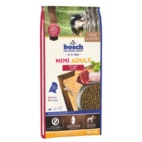 Bosch Adult Mini Lamb & Rice Ξηρά Τροφή Σκύλου 15kg