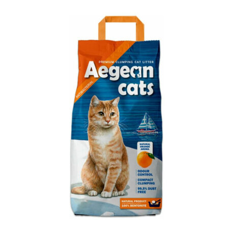 Aegean Cats Άμμος Υγιεινής Γάτας Πορτοκάλι 10kg