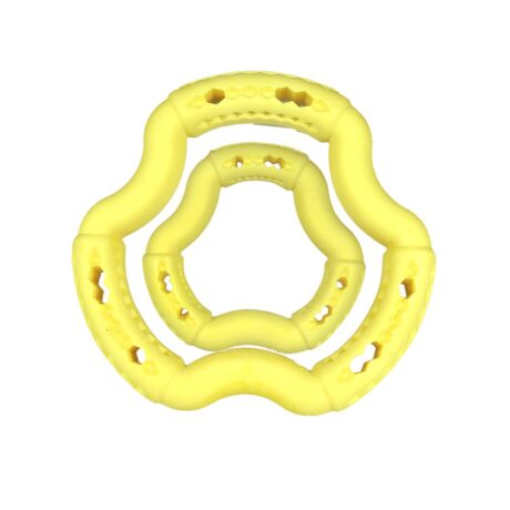 Vadigran Παιχνίδι Καουτσούκ TPR Ring Κίτρινο-Βανίλια 21cm 150gr