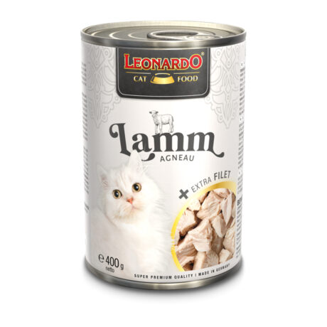 Leonardo Lamb & Extra Fillet Κονσέρβα Γάτας με Αρνί 400gr