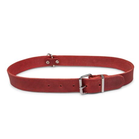 Vadigran Περιλαίμιο Δερμάτινο Κόκκινο XXLarge 70cm/30mm