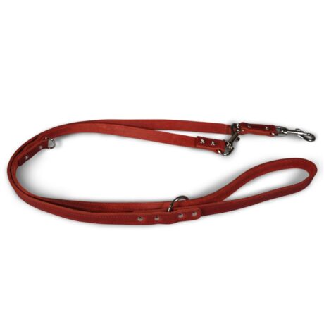 Vadigran Λουρί Δερμάτινο Αυξομοιούμενο Κόκκινο Medium/Large 200cm/18mm