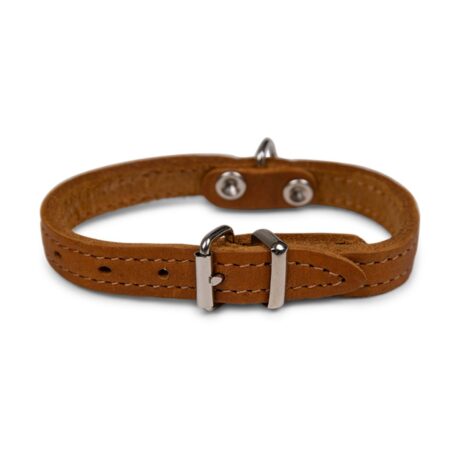 Vadigran Περιλαίμιο Δερμάτινο Κονιάκ XXSmall 27cm/12mm