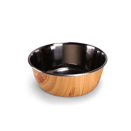 Vadigran Selecta Woodlook Stainless Steel Μπολ Φαγητού & Νερού 1.89lt
