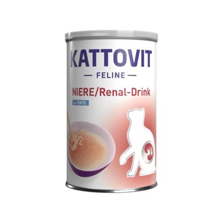 Kattovit Renal Drink Duck Σούπα Γάτας με Κρέας, Κοτόπουλο & Πάπια 135ml