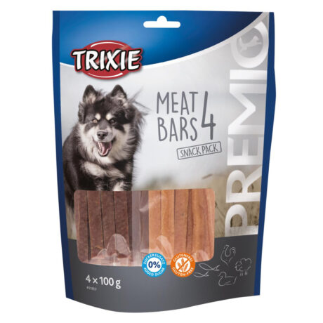 Trixie Premio 4 Meat Bars Λιχουδιές Σκύλου με Αρνί,Κοτόπουλο,Πάπια & Σολομό 4x100gr