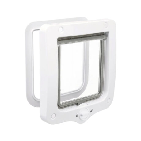 Trixie 2-Way Flap Πόρτα Γάτας Λευκή 20X22cm