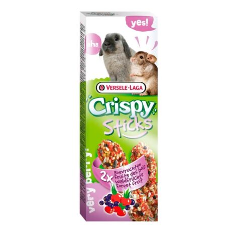 Versele Laga Crispy Sticks με Φρούτα του Δάσους για Κουνέλια και Τσιντσιλά 2x55gr