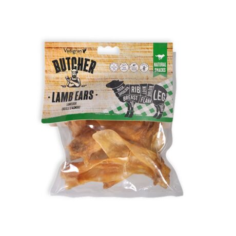 Vadigran Butcher Natural Αυτιά Αρνιού Λιχουδιά Σκύλου 85gr