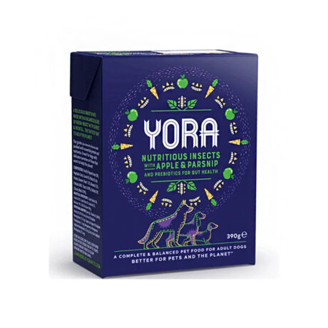 Yora Wet Food Υγρή Τροφή Σκύλου με Μήλο & Παστινάκι 390gr