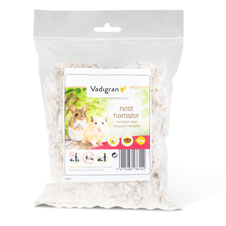 Vadigran Nest Hamster Cotton Naturel Μαλακό Θήλασμα από Φυσικό Βαμβάκι για Χάμστερ 50gr