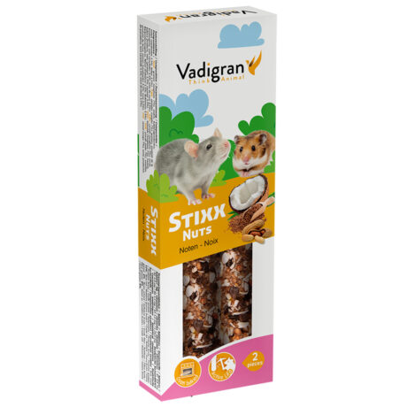 Vadigran Stixx Hamster & Rat Nuts Στικς με Ξηρούς Καρπούς για Χάμστερ & Ποντίκια 2τμχ 120gr