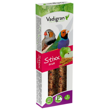 Vadigran Stixx Tropical Finches Fruit Στικς για Τροπικούς Σπίνους με Φρούτα 2τμχ 80gr