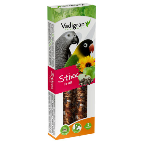Vadigran Stixx Parakeet & Parrots Fruit  Στικς Παπαγάλων με Φρούτα 2τμχ 120gr